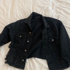 Carmar black jean jacket